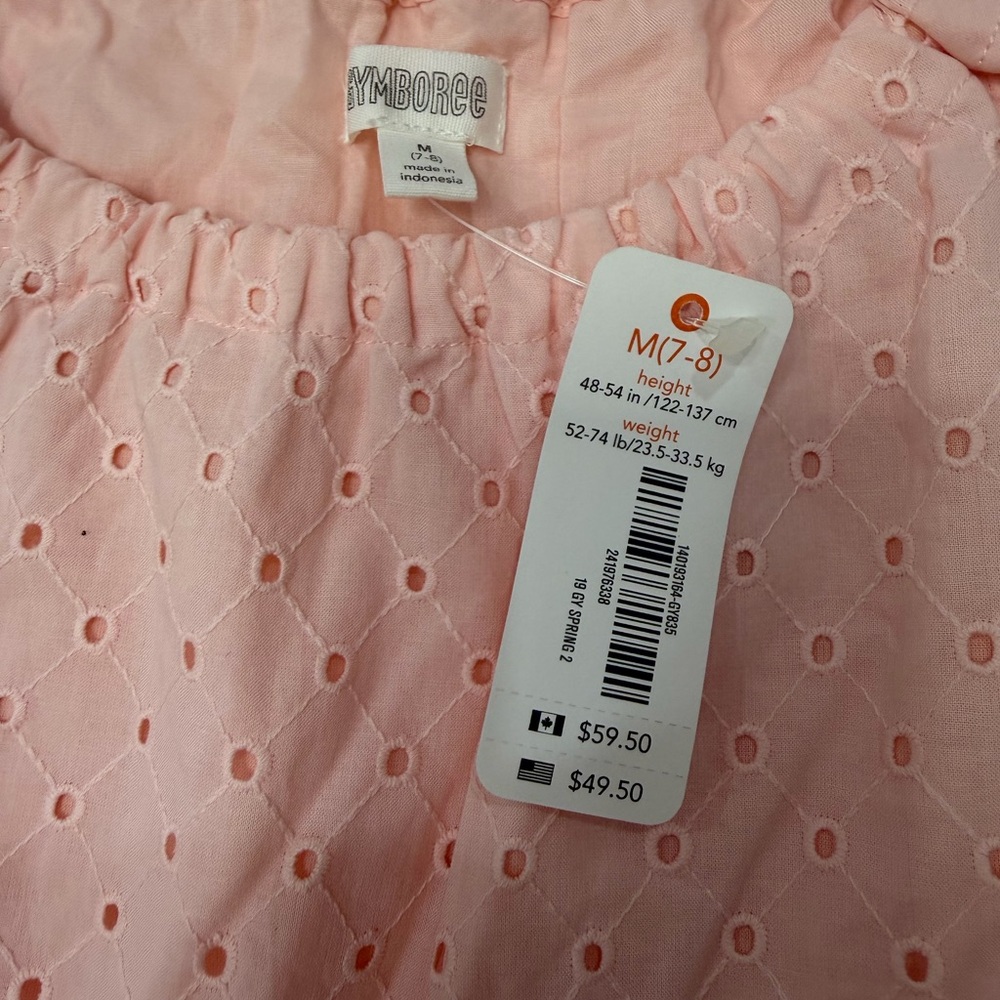 Gymboree Pink Eyelet Casual Dress